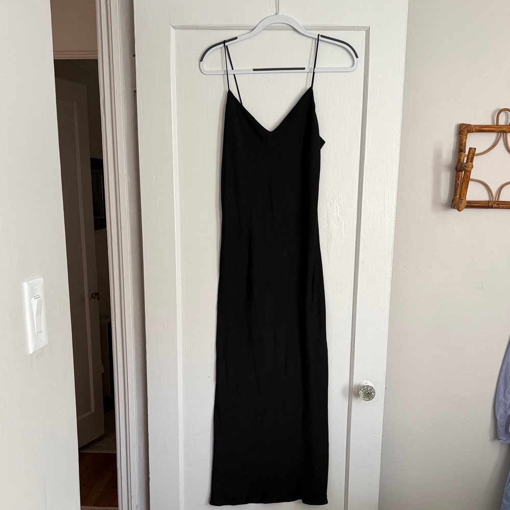ASOS Midi Black Slip Dress